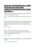 MILITARY MUNITIONS RULE AMMO&NewLine;68 EXAM 2026 TEST BANK&NewLine;COMPLETE QUESTIONS SOLUTIONS&NewLine;GRADED A&plus;