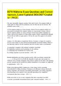 WGU D270 Midterm Exam Questions and Correct&NewLine;Answers&comma; Latest Updated 2026&sol;2027 Graded&NewLine;A&plus; &vert; WGU&period;