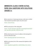 MINNESOTA CLASS D WATER ACTUAL&NewLine;PAPER 2026 QUESTIONS WITH SOLUTIONS&NewLine;GRADED A&plus;