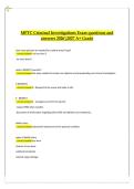 MPTC Criminal Investigations &ndash; Verified Questions & Answers &lpar;2026&sol;2027 A&plus; Grade Study Guide&rpar;