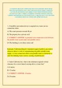 CALIFORNIA BRANCH 3 OPERATOR TEST EXAM 2026&sol;2027&comma; HIGH YIELD PRACTICE QUESTIONS AND A NEW UPDATED STUDY GUIDE COMPLETE ACCURATE QUESTIONS AND CORRECT SOLUTIONS WITH DETAILED RATIONALES &lpar;100&percnt; CORRECT VERIFIED ANSWERS&rpar; NEWEST UPDATED VERSION 2026 EDITION &vert;G