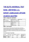 2026&sol;2027 S-Tier CUSECO Mastery Test Bank&colon; Ultimate U&period;S&period; Export Compliance Officer Exam Prep &lpar;60 Q&A&rpar;
