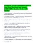 Louisiana &lpar;LA&rpar; 7-803 Residential Roofing&NewLine;Final Exam Questions and Answers&NewLine;&lpar;2026&sol;2027&rpar; &vert; Updated Review &vert; A&plus;&NewLine;Verified