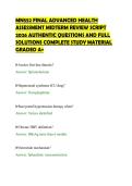 MN552 FINAL ADVANCED HEALTH&NewLine;ASSESSMENT MIDTERM REVIEW SCRIPT&NewLine;2026 AUTHENTIC QUESTIONS AND FULL&NewLine;SOLUTIONS COMPLETE STUDY MATERIAL&NewLine;GRADED A&plus;