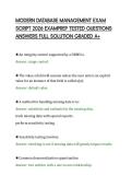 MODERN DATABASE MANAGEMENT EXAM&NewLine;SCRIPT 2026 EXAMPREP TESTED QUESTIONS&NewLine;ANSWERS FULL SOLUTION GRADED A&plus;