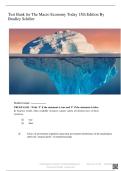 The Macro Economy Today 15th Edition Test Bank by Bradley Schiller &ndash; Complete Exam Questions and Answers for All Chapters