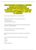 High School Baseball Umpire Exam &ndash; 160 Practice Questions and Answers &lpar;2026 Latest Updated&rpar;