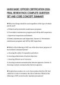 IAHSS BASIC OFFICER CERTIFICATION 2026&NewLine;FINAL REVIEW PACK COMPLETE QUESTION&NewLine;SET AND CORE CONCEPT SUMMARY