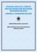 PATHOLOGY USMLE STEP 1 COMPLETE HIGH-YIELD STUDY GUIDE WITH DISEASE MECHANISMS AND REVIEW NOTES