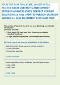 FIN 305 TEST BANK FINAL EXAM 2 2026-2027 ACTUAL &NewLine;PRACTICE EXAM QUESTIONS AND CORRECT &NewLine;DETAILED ANSWERS &lpar;100&percnt; CORRECT VERIFIED &NewLine;SOLUTIONS&rpar; A NEW UPDATED VERSION &vert;ALREADY &NewLine;GRADED A&plus; BEST DOCUMENT FOR EXAM PREP 