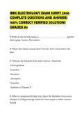 IBEC ELECTROLOGY EXAM SCRIPT 2026&NewLine;COMPLETE QUESTIONS AND ANSWERS&NewLine;100&percnt; CORRECT VERIFIED SOLUTIONS&NewLine;GRADED A&plus;