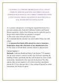 CALIFORNIA &lpar;CA&rpar; CEMETERY BROKER EXAM ACTUAL 2026&sol;2027 &NewLine;COMPLETE APPROVED QUESTIONS AND CORRECT DETAILED &NewLine;ANSWERS WITH RATIONALES &lpar;100&percnt; CORRECT VERIFIED SOLUTIONS&rpar; LATEST UPDATED VERSION 2026 EDITION &vert;GUARANTEED PASS A&plus; &NewLine;&vert;FULL REVISED &vert;INSTANT DOWNLOAD 