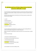 Exam PL-300&colon; Microsoft Power BI Data Analyst Questions and Answers 2026&sol;2027 &vert; A&plus; Grade Certification Study Guide&vert;Quiz BUndles
