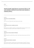 Shadow Health EXAM A&plus; GRADE ASSURED COMPLETE SOLUTIONS AND VERIFIED ANSWERS