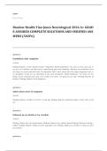 Shadow Health EXAM A&plus; GRADE ASSURED COMPLETE SOLUTIONS AND VERIFIED ANSWERS