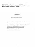 CHEM 2100 Exam 3 Test 2 Questions and 100&percnt; Correct Answers 2026&sol;27 Update - University of Missouri