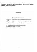 CHEM 2100 Exam 3 Test 3 Questions and 100&percnt; Correct Answers 2026&sol;27&NewLine;Update - University of Missouri