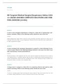ATI targeted medical surgical respiratory EXAM A&plus; GRADE ASSURED COMPLETE SOLUTIONS AND VERIFIED ANSWERS