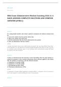 RMA registered medical assistant EXAM A&plus; GRADE ASSURED COMPLETE SOLUTIONS AND VERIFIED ANSWERS