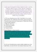 MARYVILLE UNIVERSITY NURS 621 HEENT EXAM 1&sol; ACTUAL &NewLine;NURS 621 HEENT EXAM 1 LATEST 2026&sol;2027 COMPLETE &NewLine;ACCURATE EXAM APPROVED QUESTIONS AND CORRCET &NewLine;VERIFIED ANSWERS WITH DETAILED RATIONALES &lpar;A NEW &NewLine;UPDATED VERSION 2026 EDITION&rpar; &vert;GUARANTEED PASS A&plus; &NewLine;&vert;B