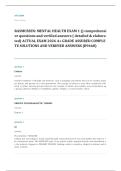 VATI RN mental health proctored EXAM A&plus; GRADE ASSURED COMPLETE SOLUTIONS AND VERIFIED ANSWERS