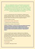 NR547 CEA PMNHP PRE CLINICAL DIAGNOSTIC EXAM 2026&sol;2027 &NewLine;REQUIRES RESPONDUS LOCKDOWN &plus; WEBCAM DIFFERENTIAL &NewLine;DIAGNOSIS IN PSYCHIATRIC MENTAL HEALTH &lpar;MSN&rpar;-PMNHP ACTUAL &NewLine;EXAM COMPLETE ACCURATE QUESTIONS WITH WELL ELABORATED ANSWERS WITH DETAILED RATIONALES