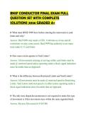 BNSF CONDUCTOR FINAL EXAM FULL&NewLine;QUESTION SET WITH COMPLETE&NewLine;SOLUTIONS 2026 GRADED A&plus;&NewLine;