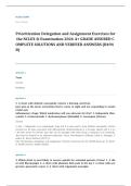 NCLEX RN prioritization delegation assignment EXAM A&plus; GRADE ASSURED COMPLETE SOLUTIONS AND VERIFIED ANSWERS