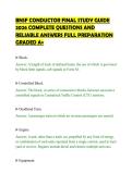 BNSF CONDUCTOR FINAL STUDY GUIDE&NewLine;2026 COMPLETE QUESTIONS AND&NewLine;RELIABLE ANSWERS FULL PREPARATION&NewLine;GRADED A&plus;