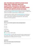 EKG TECHNICIAN CERTIFICATION EXAM PREP 2026 &vert; VERIFIED PRACTICE QUESTIONS&comma; ANSWERS & DETAILED RATIONALES &vert; COMPLETE ECG&sol;EKG STUDY GUIDE FOR CERTIFICATION SUCCESS