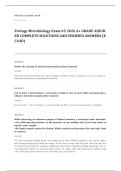 Portage Learning BIOL 110 microbiology EXAM A&plus; GRADE ASSURED COMPLETE SOLUTIONS AND VERIFIED ANSWERS