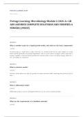 Portage Learning BIOL 110 microbiology EXAM A&plus; GRADE ASSURED COMPLETE SOLUTIONS AND VERIFIED ANSWERS