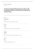 Portage Learning BIOL 110 microbiology EXAM A&plus; GRADE ASSURED COMPLETE SOLUTIONS AND VERIFIED ANSWERS