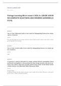 Portage Learning BIOL 110 microbiology EXAM A&plus; GRADE ASSURED COMPLETE SOLUTIONS AND VERIFIED ANSWERS
