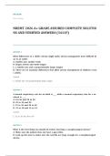 NREMT emergency medical technician EXAM A&plus; GRADE ASSURED COMPLETE SOLUTIONS AND VERIFIED ANSWERS