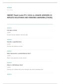 NREMT emergency medical technician EXAM A&plus; GRADE ASSURED COMPLETE SOLUTIONS AND VERIFIED ANSWERS