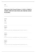 NIH stroke scale EXAM A&plus; GRADE ASSURED COMPLETE SOLUTIONS AND VERIFIED ANSWERS