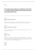 Shadow Health EXAM A&plus; GRADE ASSURED COMPLETE SOLUTIONS AND VERIFIED ANSWERS