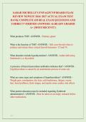SARAH MICHELLE&rsquo;S FNP&sol;AGPCNP BOARD EXAM &NewLine;REVIEW NEWEST 2026&sol; 2027 ACTUAL EXAM TEST &NewLine;BANK&vert; COMPLETE 650 REAL EXAM QUESTIONS AND &NewLine;CORRECT VERIFIED ANSWERS&sol; ALREADY GRADED &NewLine;A&plus; &lpar;MOST RECENT&excl;&excl;&rpar; 
