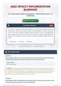 Sage Intacct Implementation Blueprint 70&plus; &lpar;Latest Syllabus 2026&rpar; Exam Questions   Verified Model Answers   A&plus; Graded Bank