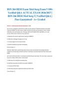 BSN 266 HESI Exam Med-Surg Exam 5 100&plus; Verified Q&A ACTUAL EXAM 2026&sol;2027 &vert; BSN 266 HESI Med Surg 5 &vert; Verified Q&A &vert; Pass Guaranteed - A&plus; Graded