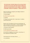 ITE 152 EXAM 2 NEWEST 2026 ACTUAL EXAM TEST &NewLine;BANK&vert; ITE 152 EXAM 2 REVIEW WITH COMPLETE &NewLine;REAL EXAM QUESTIONS AND CORRECT VERIFIED &NewLine;ANSWERS&sol; ALREADY GRADED A&plus; &lpar;MOST RECENT&excl;&excl;&rpar; 