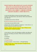 NUR 253 MENTAL HEALTH EXAM 2 &lpar;GALEN&rpar; NEWEST &NewLine;2026 ACTUAL EXAM&vert; NUR 253 MENTAL HEALTH &NewLine;EXAM 2 REVIEW WITH COMPLETE REAL EXAM &NewLine;QUESTIONS AND CORRECT VERIFIED ANSWERS&sol; &NewLine;ALREADY GRADED A&plus; &lpar;MOST RECENT&excl;&excl;&rpar; 