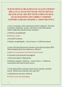NUR 253 MENTAL HEALTH EXAM 3 &lpar;GALEN&rpar; NEWEST &NewLine;2026 ACTUAL EXAM TEST BANK&vert; NUR 253 MENTAL &NewLine;HEALTH EXAM 3 REVIEW WITH COMPLETE REAL &NewLine;EXAM QUESTIONS AND CORRECT VERIFIED &NewLine;ANSWERS&sol; ALREADY GRADED A&plus; &lpar;MOST RECENT&excl;&excl;&rpar; 