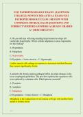 N212 PATHOPHYSIOLOGY EXAM 1 V2 &lpar;EASTWICK COLLEGE&rpar; NEWEST 2026 ACTUAL EXAM&vert; N212 PATHOPHYSIOLOGY EXAM 1 REVIEW WITH COMPLETE 300 REAL EXAM QUESTIONS AND CORRECT VERIFIED ANSWERS&sol; ALREADY GRADED A&plus; &lpar;MOST RECENT&excl;&excl;&rpar; 