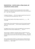Residential Exam &ndash; electrical systems&comma; wiring concepts&comma; and comprehensive revision material