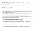 GLPH 385 &ndash; Quiz 2 &ndash; public health concepts&comma; revision questions&comma; and exam preparation material
