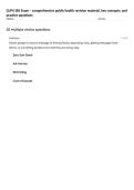 GLPH 385 Exam &ndash; comprehensive public health revision material&comma; key concepts&comma; and practice questions