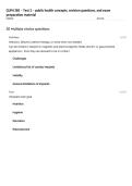 GLPH 385 &ndash; Test 2 &ndash; public health concepts&comma; revision questions&comma; and exam preparation material