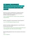 ICC GENERAL REQUIREMENTS&NewLine;CERTIFICATION EVALUATION TEST 2026&NewLine;PRACTICE SOLUTION QUESTIONS AND&NewLine;ANSWERS&NewLine;
